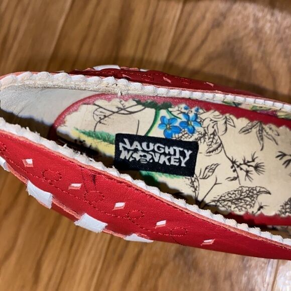 Naughty Monkey Red and White Heels - Picture 7 of 12